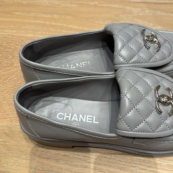 Authentic Chanel Quilted Loafers size 39 - Picture 3 of 9